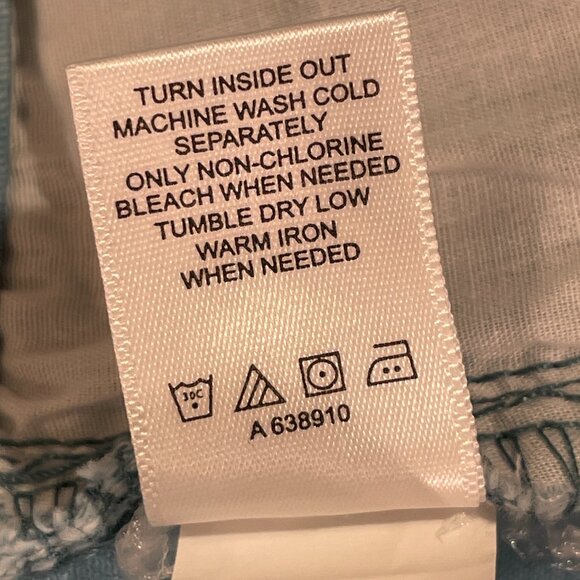 NEW LOGO by Lori Goldstein Wide Leg Jeans Washed Denim Aqua Women Size 16 - Picture 12 of 14